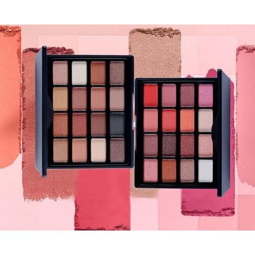 Popfeel 16 Colors Shimmer Charming Matte Eyeshadow Palette Waterproof Eye Shadow Powder Easy to Wear Makeup Cosmetic TSLM2