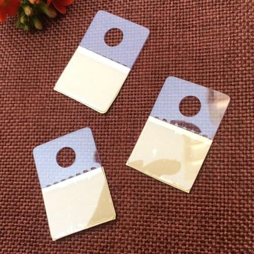 Free shipping whole sale plastic hang tab 100pcs/lot with round hole