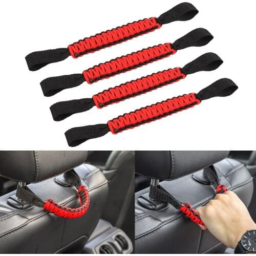 Armrest Seat Grab Handles Grip Bar Pulling Handle for Jeep Wrangler JL TJ JK Sports Sahara Rubicon Car Styling