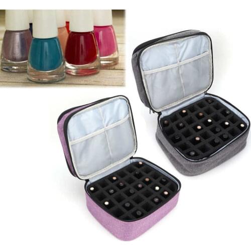 Portable Nail Polish Travel Bag Double Layer Nail Polish Storage Bag Makeup Holder Bag Manicure Carrying Case Doterra Shockproof