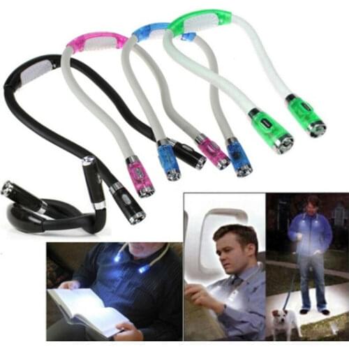 Portable Huglight Hands Free Hug Light Neck Book Light Flexible LED Night Light Reading Lamp
