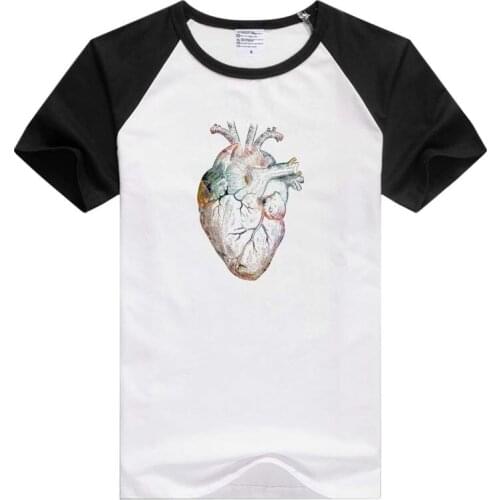 Human heart short sleeve casual Men Women T-shirt Comfortable Tshirt Cool Print Tops Fashion Tees GA993
