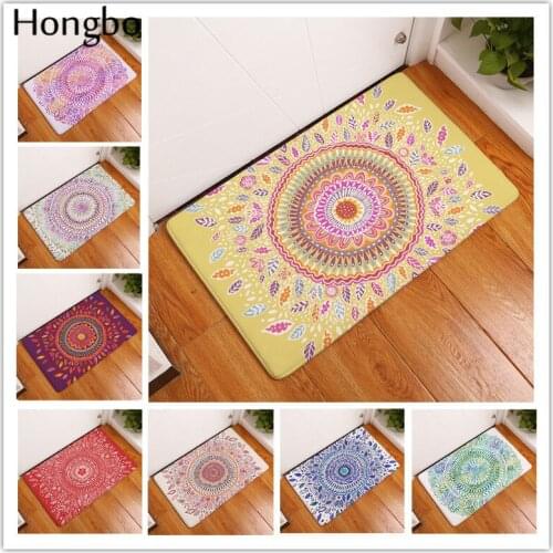 Hongbo Doormats For Entrance Door Sun Flower Pattern Carpets for Living Room Home Decor Area Rug Bedroom Carpets Bathroom Mats
