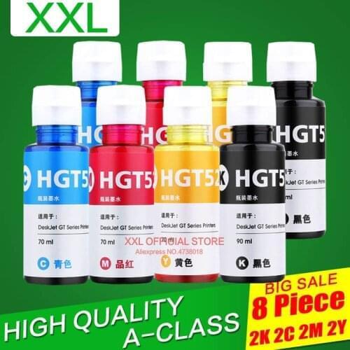 Moscow Shipping Dye Ink Kit for hp GT51 GT52 GT 51 52 for GT5810 GT5820 5810 5820 Deskjet Printer Ink 100ML bLACK
