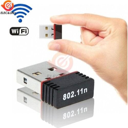 Mini USB 2.0 802.11n Standards 150Mbps Wifi Network Adapter Support 64/128 bit WEP WPA Encryption for Windows Vista MAC Linux PC