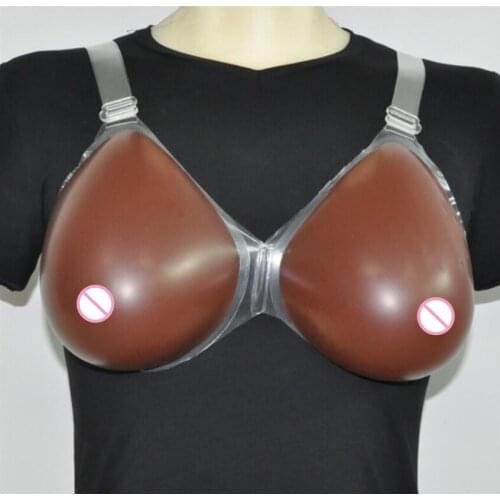 Silicone Fake False Breast crossdresser silicone breast form silicone breast chest prosthesis 1600g 40DD/42D-44C Free shipping