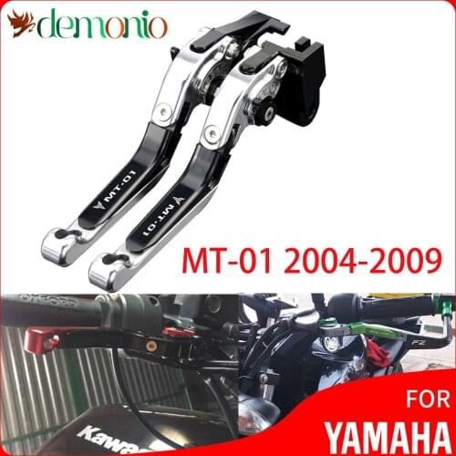 CNC Motorcycle Brake Clutch Lever Folding Extendable for YAMAHA MT 01 MT-01 2004 2005 2006 2007 2008 2009 MT01