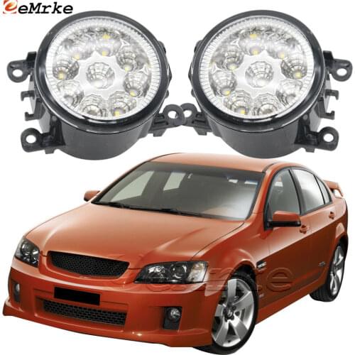 2PCS Car Styling 9-Pieces LED Fog Light Lamp for Holden Commodore SS VE V SV6 2006 2007 2008 2009 2010 Fog Lights H11 12V DRL