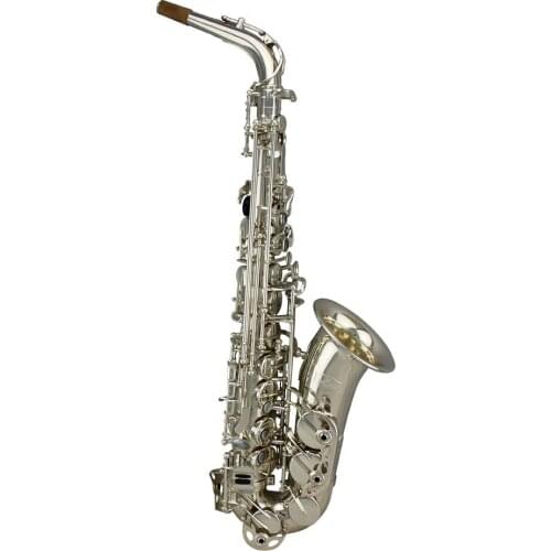 High Grade silver plated Three double arms support keys Alto Saxophone