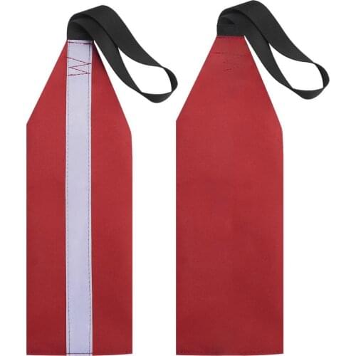 Kayak Safety Flag Travel Flag For Kayak Canoes Marking Red With Reflective Strips Kayaking Water Safety Equipment