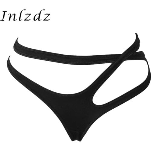 Womens Bikini Bottom Low Waist Crisscross Briefs Hollow Out Lingerie Sexy Underwear Elastic Waistband Panties Swimming Swimwear