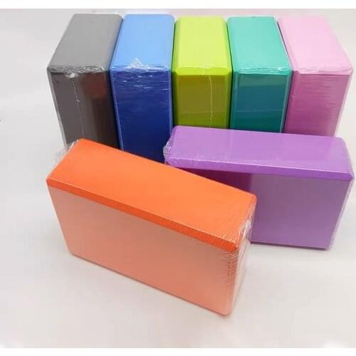 1pcs EVA Yoga Block Sport Equipment Fitness Yoga Pillow Workout Accessories Training Yoga Brick Home Sport Block Random Color