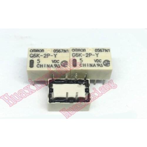 10PCS/Lot DIP Signal Relay G6K-2P-Y 1A 8PIN 3V 5V 12V 24V G6K-2P-Y-3VDC G6K-2P-Y-5VDC G6K-2P-Y-12VDC G6K-2P-Y-24VDC