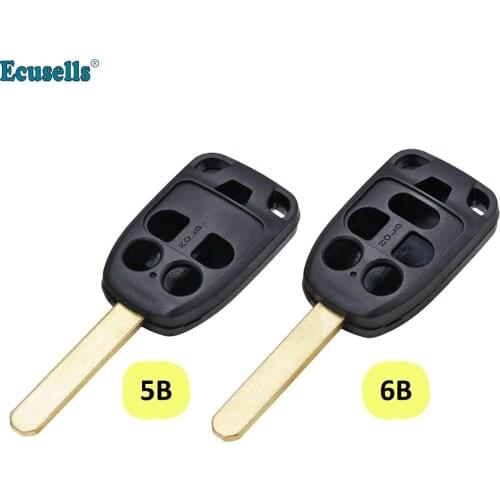 5/6 Buttons Remote Key Shell case housing fob for Honda Odyssey Elysion with uncut HON66 blade