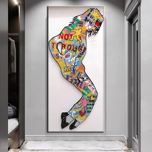 Abstract Girls Graffiti Art Poster and Prints Women Men Letter Print Street Canvas Painting Modern Nordic Home Living Room Decor