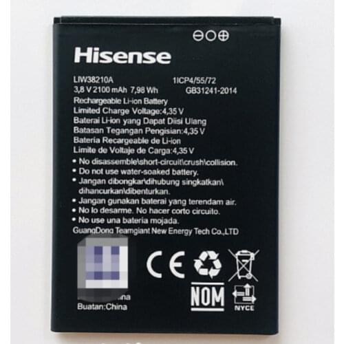 2100mah LIW38210A Battery for Hisense LIW38210A cell phone batteries +Number tracking