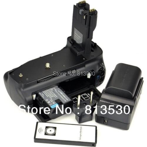 BG-E7 Battery Grip + Wireless Remote Control + 2X LP-E6 Batteries + 1 Charger for Canon EOS 7D Digital SLR Camera