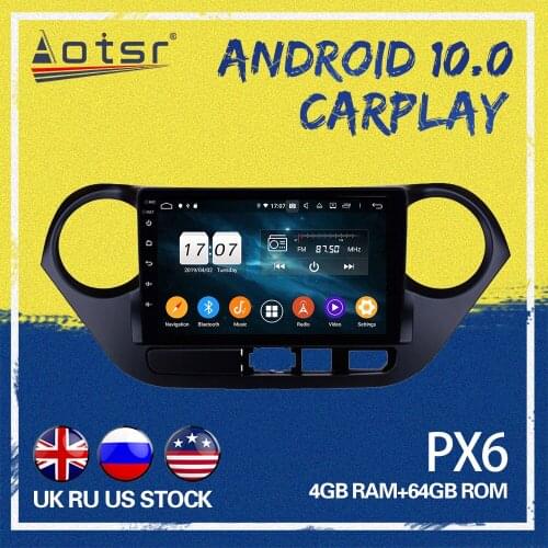 Android 10.0 For Hyundai Grand I10 2008-2012 android radio Car GPS Navigation Touch Screen Octa Core Car Radio play