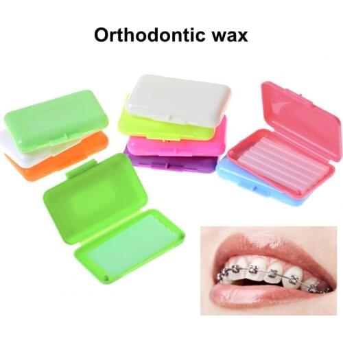 1Box Braces Wax Fruit Scent Sticky Enough Oral Care Braces Aligners Use Dental Wax for Home