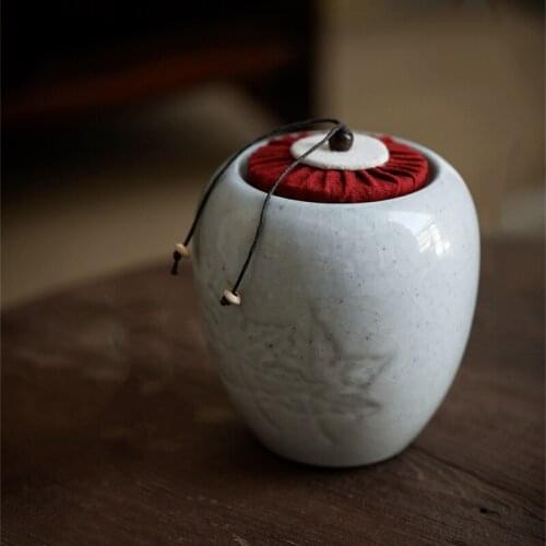 Tea Caddy Ceramics Sealed Jar Decorative Jar Food Container Storage Tank Tea Box Tea Organizer Tea Tins Candy Jars Storage Box