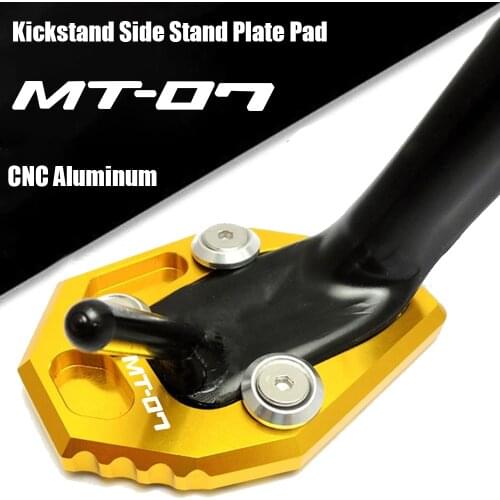 For Yamaha MT-07 MT07 MT 07 FZ-07 FZ07 2014 2015 2016 20017 2018 2019 2020 2021 CNC Side Stand Enlarge Extension Kickstand MT07