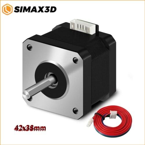SIMAX3D 42X38 Matte Nema 17 Stepper Motor 1.5A Nema 4-lead Step Motor 17HS4401 Motor for CNC Engraver 3D Printer Parts XYZ Axis