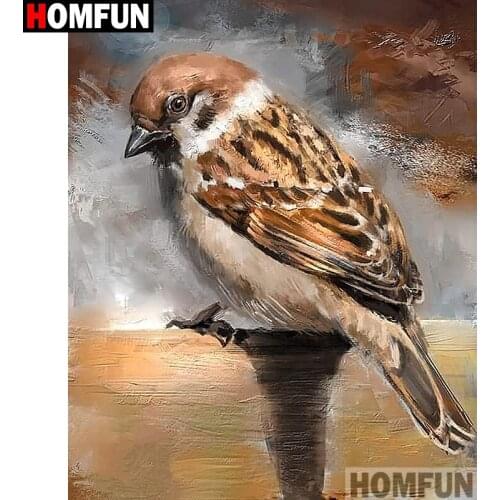 HOMFUN Full Square/Round Drill 5D DIY Diamond Painting "bird " Cross Stitch 5D Home Decor A07471