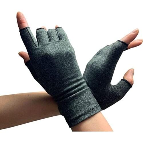 Compression Arthritis Fingerless Gloves Health Care Joint Pain Therapy Arthritis Gloves Half Finger Hand Women Men Wrist Support