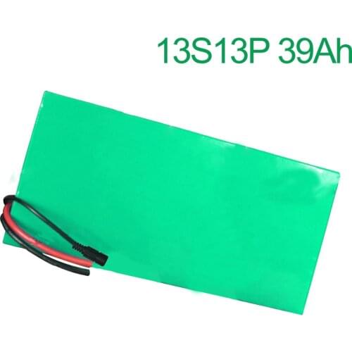 48V 39Ah 13S13P 18650 Li-ion Battery Pack E-Bike Ebike electric bicycle 430x160x80mm