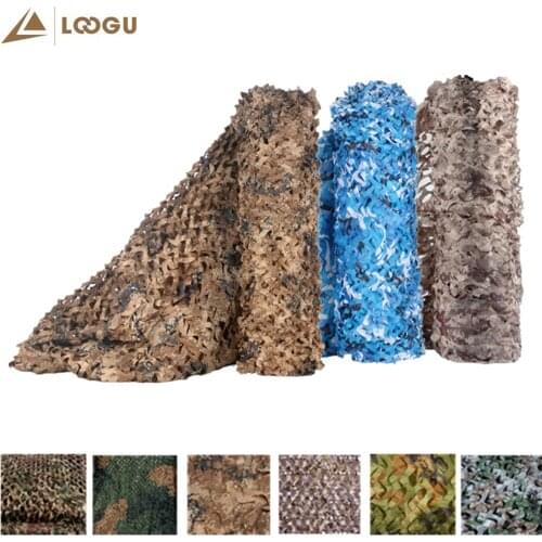 LOOGU Single Layer White Woodland Camouflage Nets Army Military Camo Netting Outdoor Hunting Sun Shelter Party Decor Hiding Mesh
