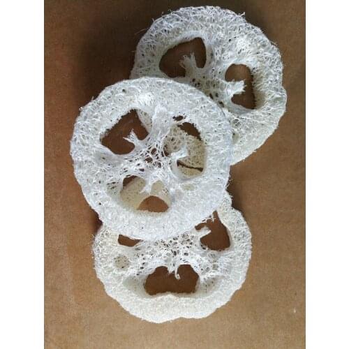 6-7cm wide 2 cm thick Natural Loofah Luffa Loofa Slice DIY customize soap tools,cleanner,sponge scrubber,facial soap holder