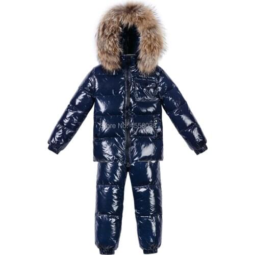 Yiqingfantasic 2018 New kids down jacket with thicken warm fur collar childrens down winter jacket