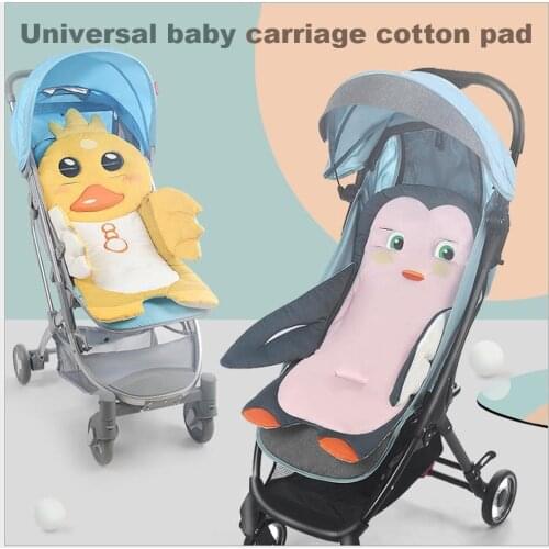 Cartoon Newborn Trolley Mat Accessories Cotton Baby Care Stroller Pad Mattress Baby Seat Cushion Cart Pram Insert Liner