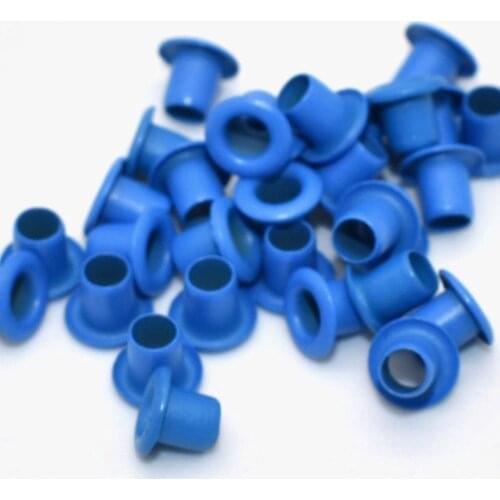 Blue Eyelet Grommets 2mm Grommets Metal Eyelet with Washers for Leather Craft Shoes Bag Making Hardware DIY Accessories 50pcs
