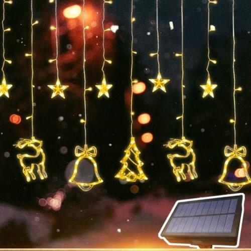 GY Solar Lights Outdoor Courtyard Christmas Decoration Garden Layout Waterproof Lighting Chain Colored Lights Hanging Lights