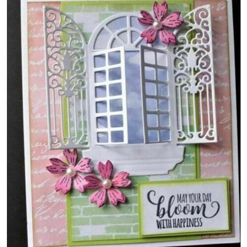 Window Stencil Metal Cutting Die Scrapbooking Album Embossing Card Making Decor