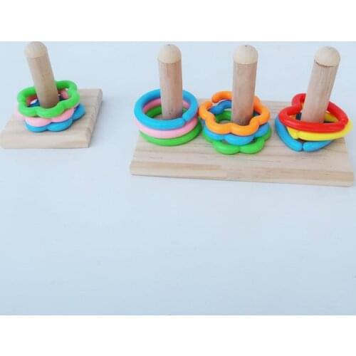 1pcs Parrot Toy Interactive Creative Funny Attractive Training Educational Toy Bird Playing Toy Parrot Ring Toys Birds Supplies