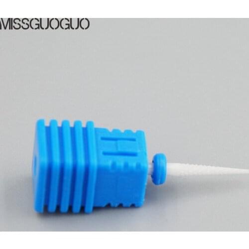 1pc Slender Ceramic Drill Bit Nails White Ceramic Burr Professional Bits For Manicure Electric Nail Tools Drill Bits