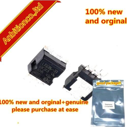 10pcs 100% new and orginal LD1086D2M33TR LD1086D2M33 LD1086-33 TO-263 1.5A Low drop positive voltage regulator adjustab in stock
