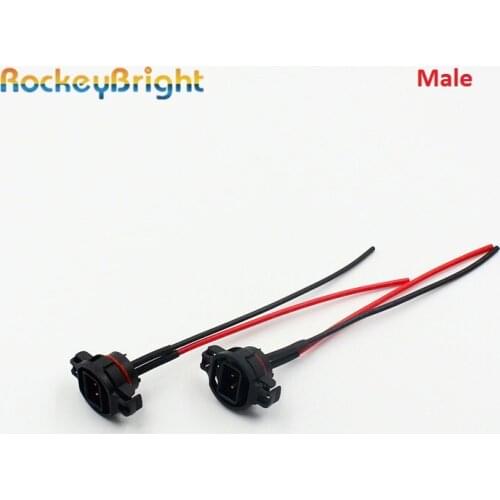 2PCS 5202 H16 2504 PS24W Female Holder Wiring Pigtails Harness 5202 H16 2504 PS24W Female plug Connector Harness For Fog Lights