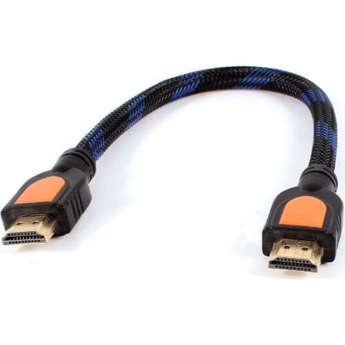 2016 New Ethernet HDMI Male to HDMI Male m/m Adapter Cable 30cm 12" for TV Computer
