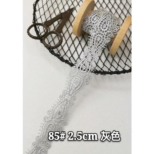 3 Meters/lot Width 1.2cm Colorful Floral Water Soluble Lace Applique Trim Ribbon DIY Clothing Dress Collar Cuff Accessories