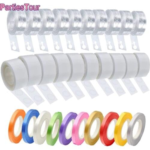30pcs Balloon Arch Garland Decorating Strip Dot Glue Kit Balloon Glue Point Dot Sticker Ballon Ribbon for Birthday Wedding Party