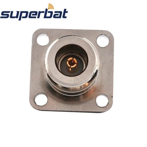 Superbat 5pcs SMA-N Adapter SMA Female to N Jack Flange/Panel with O-ring Straight RF Coaxial Connector