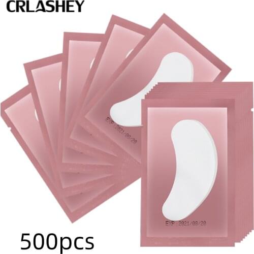 500pairs Eyelash Extension Paper Patches Grafted Eye Stickers Eyelash Under Eye Pads Eye Paper Patches Tips Sticker