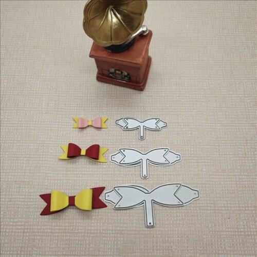 6Pcs/Lot Metal Cutting Dies Cut Die Mold Bowknot Bows Decoration Scrapbook Paper Craft Album Mould Cards Making Stencils Dies