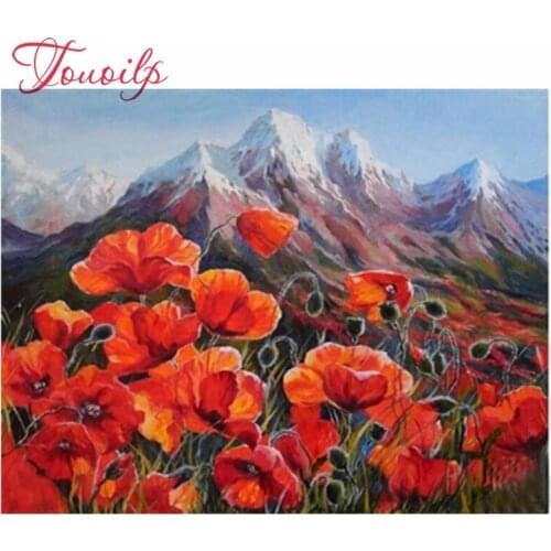 Diamond painting poppies,full square round resin Diamond embroidery flower,puzzle diamond mosaic kits,wedding decoration,diy