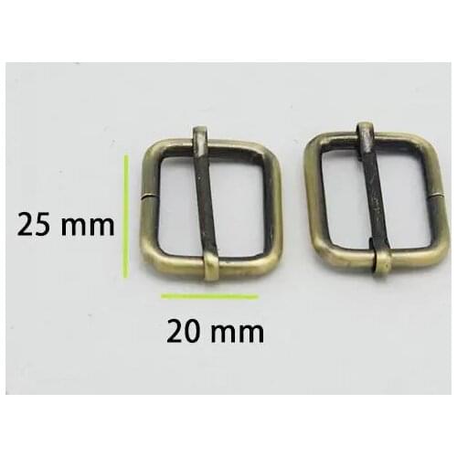 25mm Antique Brass Rectangle Sliders for Strap Adjuster