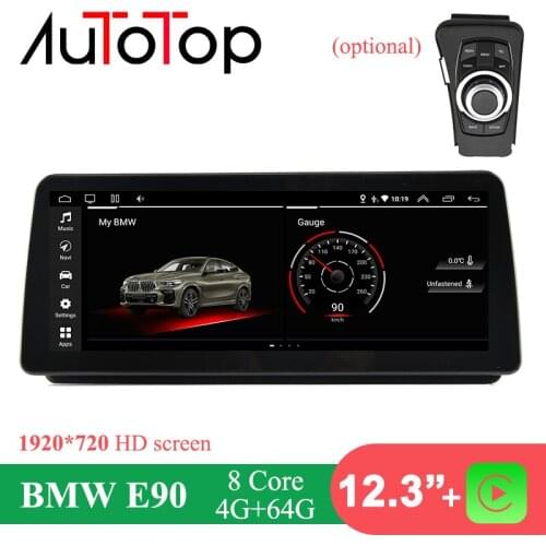 AUTOTOP 12.3" BMW E90 Android Head Unit For BMW 3 Series E90/E91/E92/E93 2005-2012 iDrive Auto Multimedia GPS Stereo Audio Radio