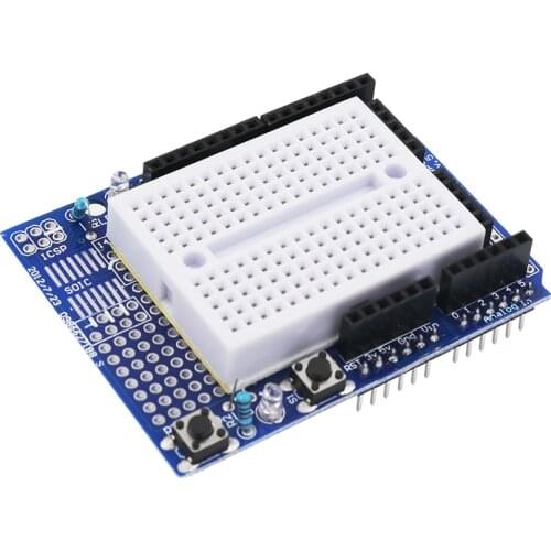 Free Shipping UNO Proto Prototype Shield Expansion Board with SYB-170 Mini Breadboard For Arduino for UNO ProtoShield